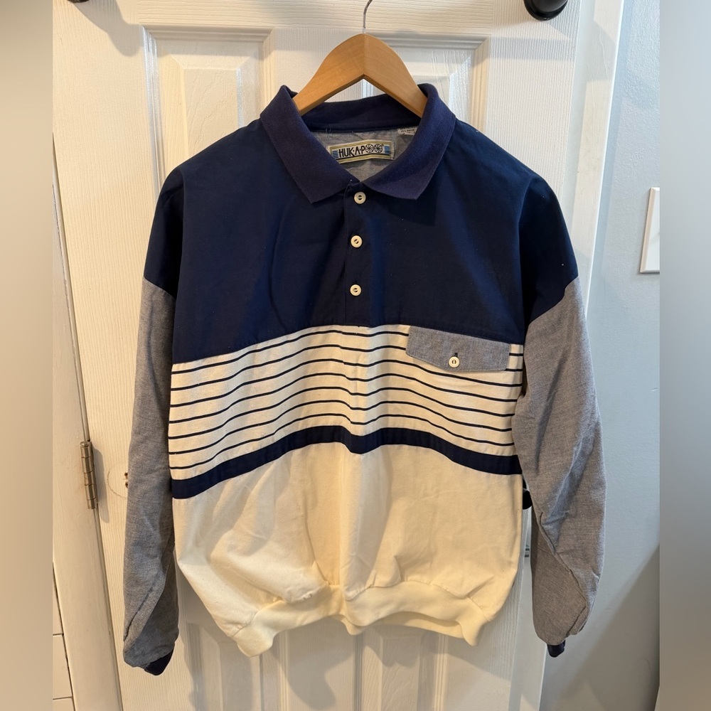 Vintage Huk-A-Poo long-sleeve polo shirt